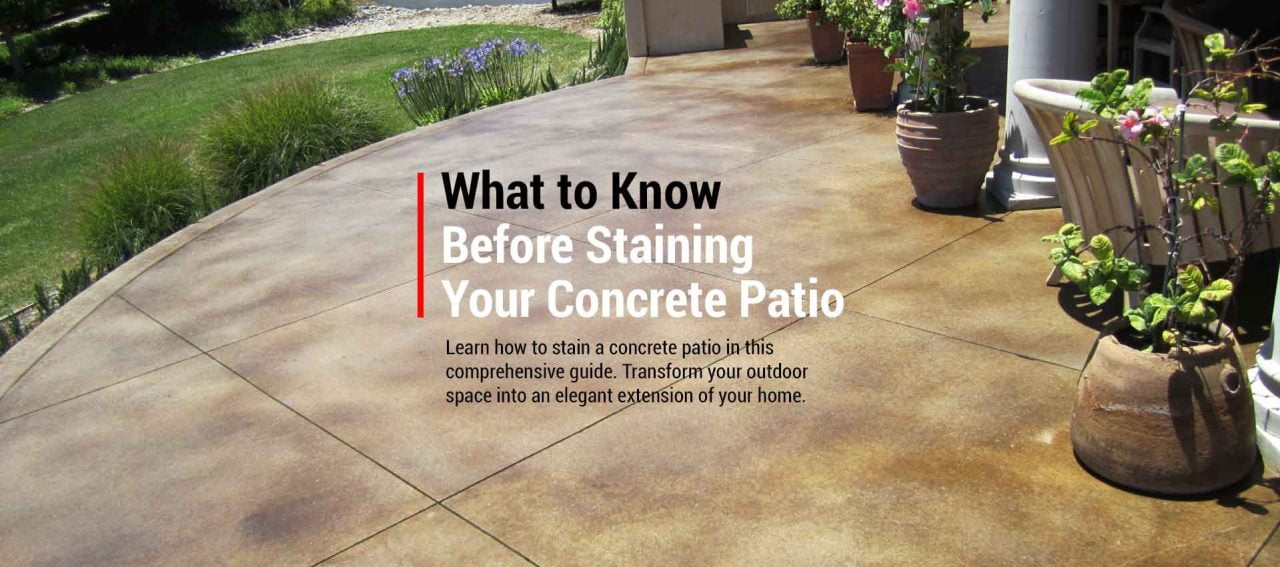 How To Stain A Concrete Patio The Right Way 