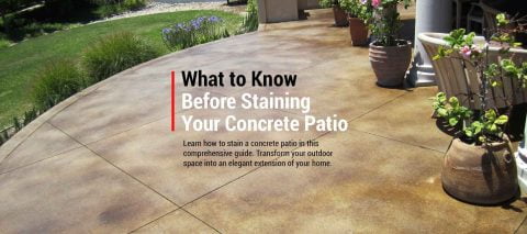 How to Stain a Concrete Patio The Right Way | RadonSeal