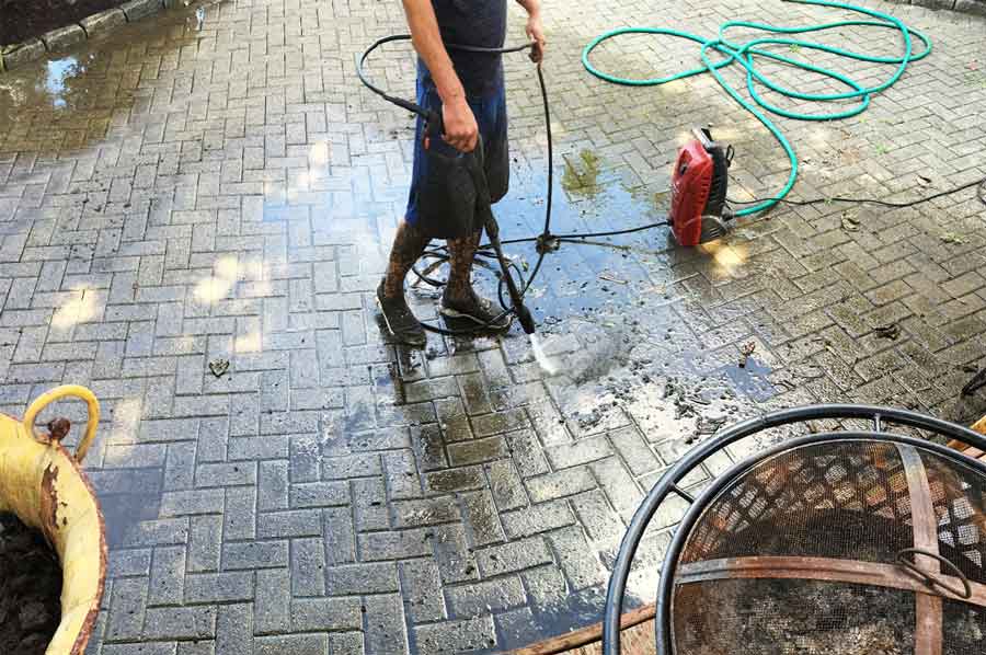 Cleaning Pavers