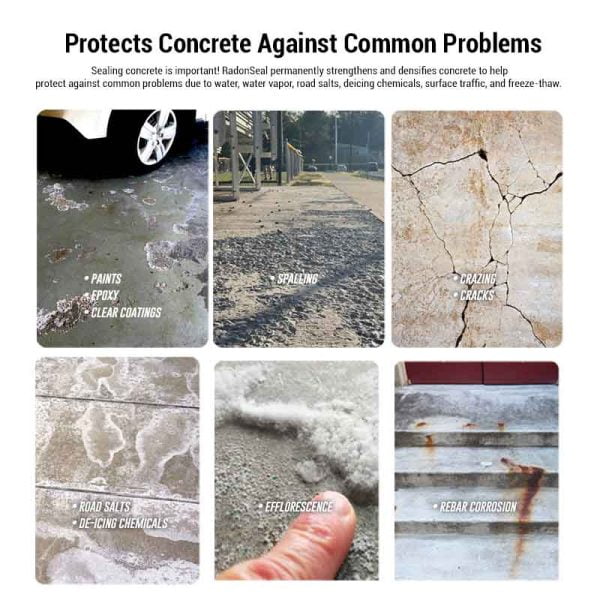 RadonSeal Deep-Penetrating Concrete Sealer - Protects Concrete