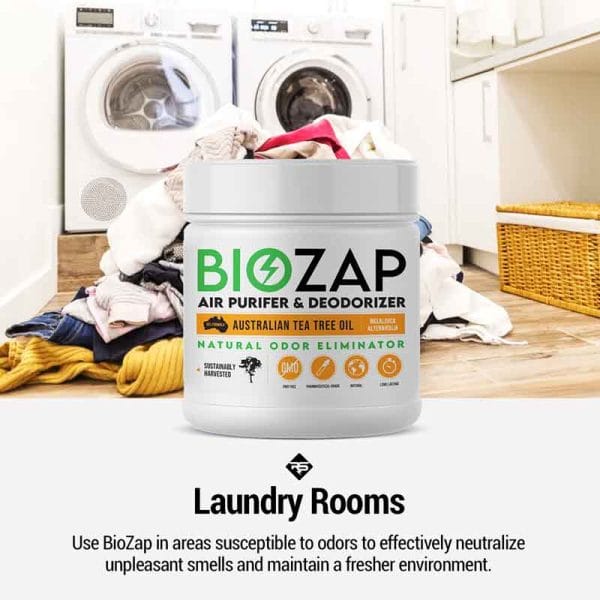 BioZap Air Purifier & Deodorizer - Laundry Rooms